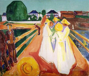 橋の上の女たち エドヴァルド・ムンク Oil Paintings